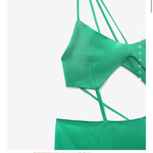 Zara Asymmetric satin effect dress - Picture 7 of 16